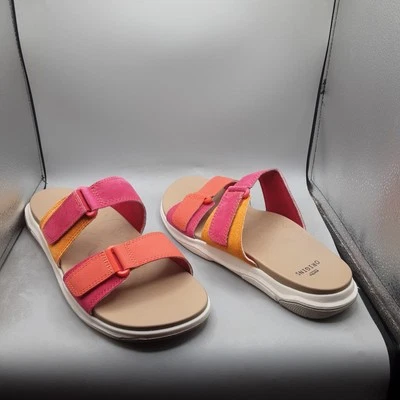 Sandalias Earth Origins Vesper Slide para mujer 11W frambuesa multi gamuza A160 Foto 1 de 4