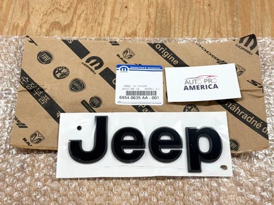GUARDABARROS DELANTERO EMBLEMA NEGRO MATE 2021-2025 JEEP GLADIATOR WRANGLER OEM MOPAR Foto 1 de 4