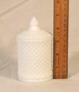 Anchor Hocking/Fire-king/milk-white/hobnail cookie jar - Picture 1 of 4