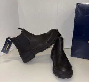 Stivali Chelsea Polo Ralph Lauren Oslo in pelle oliata neri 10 difetti scatola VEDI - Foto 1 di 24