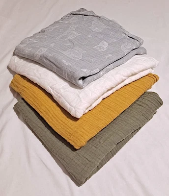 Two Sugar House and two other brands Nursing Covers Baby Blankets Set of 4 - Image 1 of 4