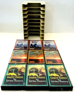 Vtg Readers Digest Country Gospel Music Cassette Tape Set of 9 W/ Storage Case - Picture 1 of 17