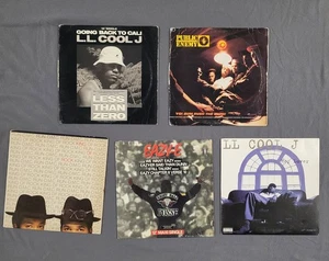 Vtg Hip Hop Rap Vinyl Classic Run DMC Eazy-E LL Cool J Dr Dre Public Enemy  - Picture 1 of 12