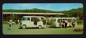 Sterling Forest Gardens Double Length Card With 1950s Mercedes L319 Vans - Picture 1 of 2