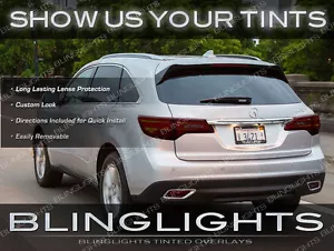 2014 2015 Acura MDX Tinted Tail Lights Overlays Smoked Lamps Film Protection Kit - Picture 1 of 10