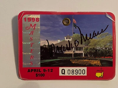MARK O'MEARA SIGNED 1998 MASTERS GOLF BADGE AUTOGRAPH COA Psa - Image 1 of 4