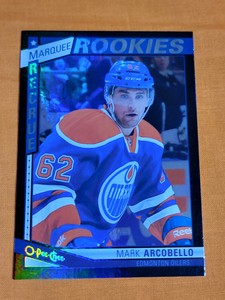2013-14 O-Pee-Chee Mark Arcobello 94/100 Marquee Rookies Black Rainbow Foil #532