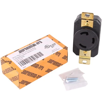 JPRO 2610 30 Amp, 125 Volt, Locking Receptacle Wall Outlet L5-30R Twist Lock - Image 1 of 4