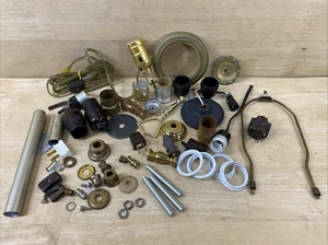 lamp parts ASSORTED MIXED LOT Electric Oil Antique Vintage - Picture 1 of 10