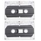  2 Pcs Plastik Tonband Ersatzkassette Tonaufzeichnungskassetten