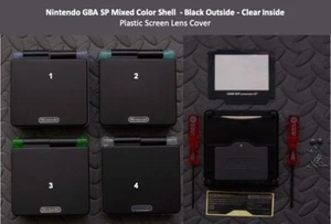 GBA SP Ersatz Gehäuse Schale, Kunststoff LCDLens Cover, gemischte Farben! - Bild 1 von 2