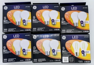 6PK GE Led Dimmable 40w LED A15 ~ 12 Bulbs TTL ~ Ceiling Fan Frosted Finish! - Picture 1 of 2