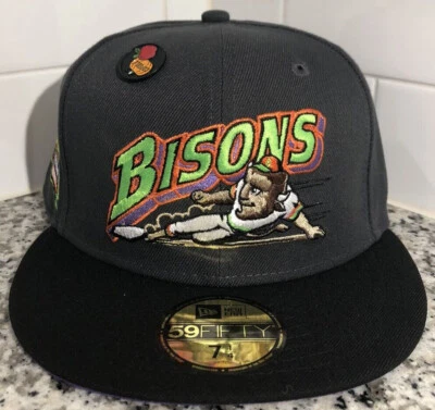 Parche 59FIFTY Buffalo Bisons New Era Colección Ciudad Natal Sombrero Ajustado Talla 7 1/4 Foto 1 de 4