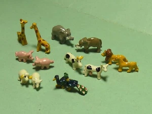 14 HANDPAINTED PEWTER TOY ANIMALS FOR NOAHS ARK 1:12th SCALE FOR DOLL HOUSE - Picture 1 of 4