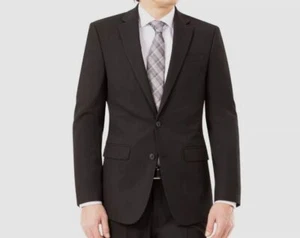 $275 Izod Men's Black Classic-Fit Solid Suit Sport Blazer Coat Jacket Size 40S - Picture 1 of 1