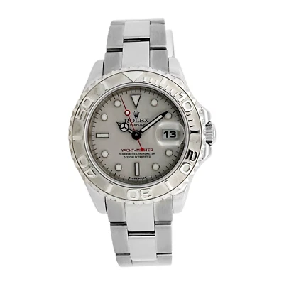2001 Rolex Ladies Yacht-Master 169622 Platinum Dial Steel Oyster 29mm Watch - Image 1 of 4