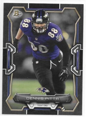 2015 Bowman Football Black Dennis Pitta Ravens - Image 1 of 2