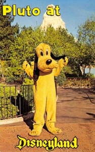DISNEYLAND Fantasyland PLUTO Anaheim, ca 1960er Vintage Postkarte - Bild 1 von 2
