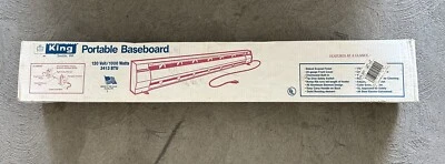 Calentador de zócalo portátil King Electric KP1210 4 ft 120 V 1000 W, blanco Foto 1 de 4