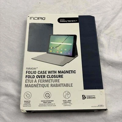 Incipio Faraday Magnetic Folding Folio Case Blue for Samsung Galaxy Tab S2 9.7" - Image 1 of 4