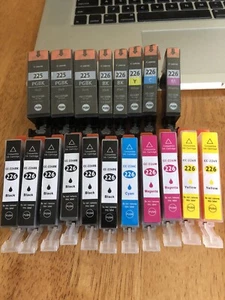 19 Pack Genuine Canon OEM 225/226 Ink Cartridges PGI-225 CLI-226 PGBK/C/Y/M/BK - Picture 1 of 3