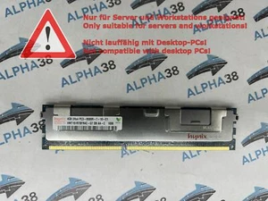 Hynix 4 GB DDR3-1066 PC3-8500R HMT151R7BFR4C-G7  CL7 2Rx4 ECC Server 240 Pin RAM - Bild 1 von 1