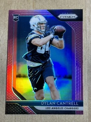 2018 Los Angeles Charger ROOKIE Dylan Cantrell Panini Prizm PINK PRIZM #284 RC - Image 1 of 2