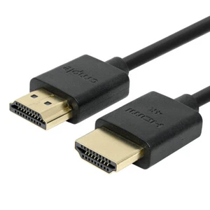 Cavo HDMI Sottile 3FT Maschio a Maschio 30AWG Cavo Alta Velocità 4K 3D HDTV LCD PS5 Xbox - Foto 1 di 5