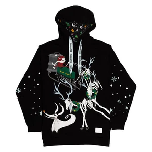 Nightmare Before Christmas Christmas Town Hooded Sweatshirt, Unisex - Picture 1 of 8