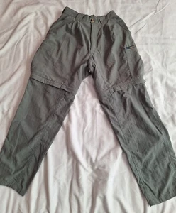 Exofficio Cargo Pants Womens M Gray Convertible Hiking Outdoor Lightweight Gorp - Picture 1 of 8