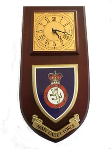 Army Cadet Force ACF Regimental Military Wall Plaque Clock - Picture 1 of 1