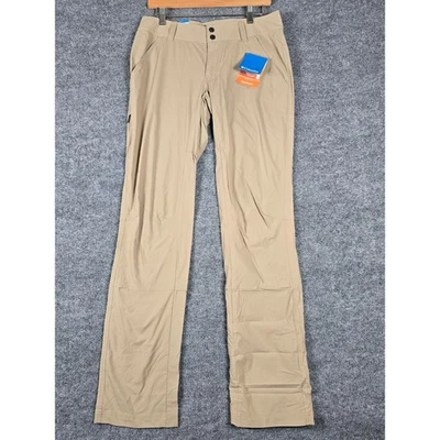 Pantalón largo Columbia Saturday Trail para mujer color caqui omni tono UPF 50 talla 8 Foto 1 de 4