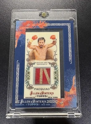 MANNY PACQUIAO 2011 TOPPS ALLEN & GINTER FRAMED PATCH Relic - Image 1 of 2