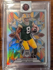 2024 Panini Mosaic Josh Jacobs #SG-5 Stained Glass SSP Case Hit Packers  - Picture 1 of 2