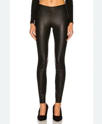 $800 PANTALONES DE CUERO DE CORDERO STAND STUDIO NUEVOS Cordelia LEGGINGS 32 00 0 XXS XS Owens Foto 1 de 4