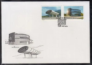C 99 )  Liechtenstein 1547 - 1548 FDC Jahrgang 2010  Zeitgenössische Architektur - Bild 1 von 1