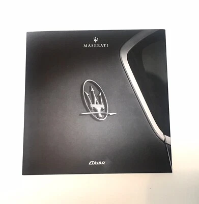 2018 Maserati Official Factory Published Ghibli Dealer Sales Brochure Folder - Image 1 of 4