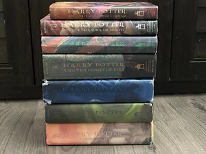 Harry Potter Hardcover Book Lot Complete Set First Edition 1-7 J.K. Rowling HP - Picture 1 of 16