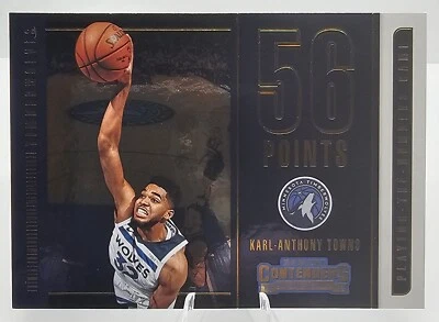 2018-19 Karl-Anthony Towns Panini Contenders Playing the Numbers Game #22 Wolves - Image 1 of 2
