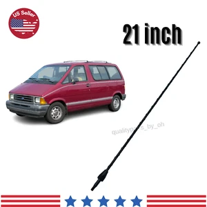 21 Inch Replacement Black Mast Radio Am/Fm Antenna For Ford Aerostar 1986-1997 - Picture 1 of 2