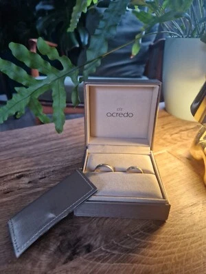 Eheringe Gold und Platin mit Brilliant neu! - Bild 1 von 4