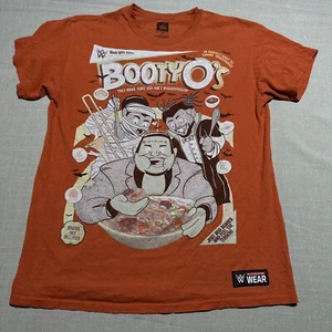 Booty O's Cereal WWE Authentic Graphic T-Shirt Men’s Orange Wrestling - M - Picture 1 of 6