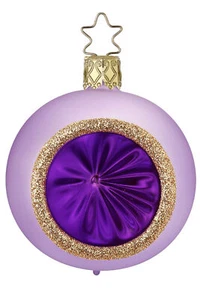Inge-Glas 6cm Ball Radiant Luxury Soft Lilac Matte 21601R006 German Glass Orn - Picture 1 of 2