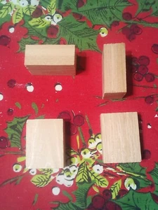 Wood Blocks Cedar 1" X 2" X 2" Wood Cedar Block 20 Piece Lot Building Craft - Picture 1 of 2