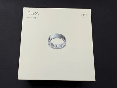 BRAND NEW SEALED Oura Ring 4 Smart Ring Size 8 Activity Tracker, 4th Gen. Silver - Image 1 of 2