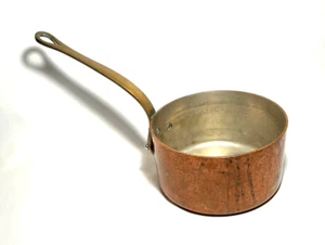 E.DEHILLERIN~ Early 3.5 Qt Quality 2.5mm Copper SAUCE PAN w/Bronze Handle~France - Picture 1 of 10