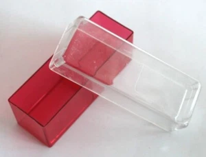 Dia-Schachtel für 40 KB-Dias Rot Kasten Kästchen Box Kleinbild - Picture 1 of 2