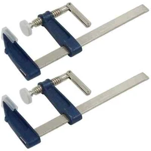 2pc F Clamps Wood Working 150mm Heavy Duty Cast Iron Metal clamp 6" - Picture 1 of 2
