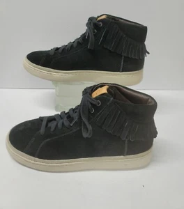 UGG Cali Fringe Men's Suede High Sneakers in Black Size 11 NEW  - Picture 1 of 13