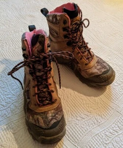 Red Wing Shoes Women Irish Setter Waterproof Hunting Boots Camo 6 Pink Ankle - Picture 1 of 8